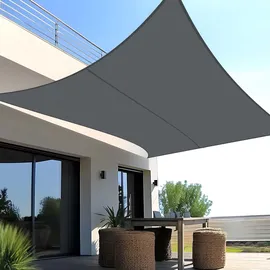SUNNY GUARD Sonnensegel Wasserdicht 3x4m Rechteckig Sonnenschutz Wetterschutz Segel Baldachin UV Schutz für Balkon Terrasse Garten, Anthrazit