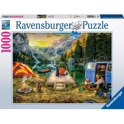 Ravensburger Puzzle Campingurlaub, 1000 Puzzleteile, Made in Germany, FSC® - schützt Wald - weltweit bunt