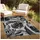 oKu-Tex Novel Outdoorteppich 80 x 150 cm Grau/Schwarz