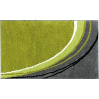 Badematte Badematte "Mykonos" Erwin Müller, Höhe 20 mm, rund, Grafik grün rund - 90 cm x 90 cm x 20 mm