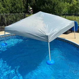 Sunjoy Poolpavillon Gran 3 x 3 m Grau