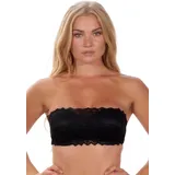 After Eden D-cup & up Bandeau-BH "ANNA", Damen, Gr. 85, Cup G, schwarz, Spitze, Obermaterial: 84% Polyamid, 16% Elasthan, AFTER EDEN D-CUP & UP, unifarben, figurbetont, BHs Bandeau-BH, abnehmbare Träger, mit Schale, mit Bügel, mit Spitze, feminin