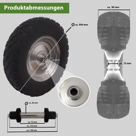 Trutzholm Schubkarrenrad 4,80/4,00-8 grau/schwarz