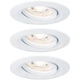 Paulmann Nova Mini Coin 3er Set rund 3x4 W 2700K Weiß matt