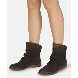 felmini wide fit Stiefelette Stiefelette Veloursleder | Braun - 40