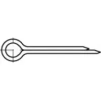 TOOLCRAFT Splinte 90 mm Stahl galvanisch verzinkt 100 Stück