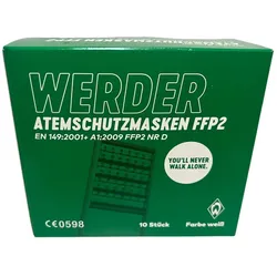 Kingfa Werder Bremen FFP2 Atemschutzmaske weiss (10er Box)