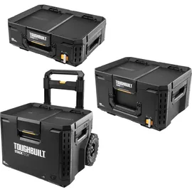 ToughBuilt Werkzeugwagen Kunststoff/Stahl 86 x 56 x 40 cm schwarz mit Rollen