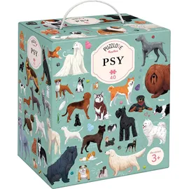 CZUCZU Puzzle 40 elementów. Puzzlove CzuCzu. Psy