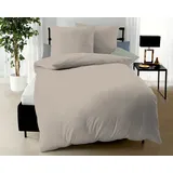 Kaeppel Mako-Satin Bettwäsche Uni 3000/686 cappuccino 155x220 cm / 80x80 cm