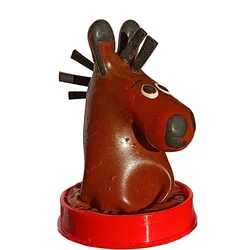 Scherzkondom «Hengst»: Handbemaltes Design, latex (1 Stück) 1 St