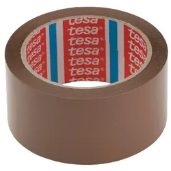 144 x Tesa Klebeband (5 cm x 66 m) braun Paketklebeband Packband leise abrollend Kleberolle