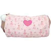 DEPESCHE Princess Mimi Bunny Ballet - Sporttasche in Rosa, mit Ballerinas und Hasen, rollenförmige Umhängetasche mit verstellbarem Träger