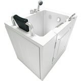 AcquaVapore Senioren Sitzbadewanne Sitzwanne Badewanne mit Tür S02-B 100x78 cm