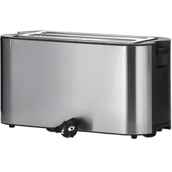 SEVERINAT 2590 Automatik-Langschlitztoaster, integrierter Brötchen-Röstaufsatz, 4-Scheiben