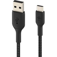 Belkin BoostCharge Braided USB-C to USB-A 1.0m schwarz