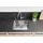 Blanco Solis 340/180-U links Unterbau Edelstahl Handbetätigung 585 x 440 mm