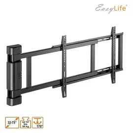 Easy Life EasyLife - TV Wandhalterung elektrisch schwenkbar, 32-75 Zoll, VESA bis 600x400 (schwarz) - Schwarz