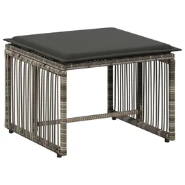 vidaXL Gartenlounge Set 11-tlg. Grau/Dunkelgrau