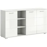 inn.furn Sideboard Grazie in weiß Hochglanz 150 x 83 cm - Weiß