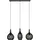Trio Soraya 3-flg. E27 86 cm schwarz