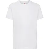 Fruit of the Loom Valueweight T Kids Basic T-shirt in versch. Farben und Größen, weiß, 140