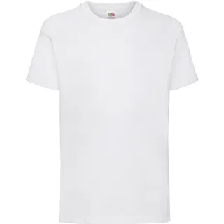 Fruit of the Loom Valueweight T Kids Basic T-shirt in versch. Farben und Größen, weiß, 140