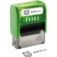 Trodat Textstempel, individualisierbar DeineDingeStempel 8911 selbstfärbend schwarz mit Logo
