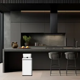 Wellhome Intelligenter Mülleimer 50 l Weiß