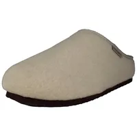 Reissner Lammfelle | Engel Hausschuhe FEFI | Pantoffel | Innenfutter echtes Merino Lammfell | Obermaterial Wollfilz | beige 39 - 39 EU