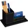 Relaxdays Stiftebecher Kunststoff 10,5 x 20 x 10 cm Schwarz