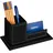 Relaxdays Stiftebecher Kunststoff 10,5 x 20 x 10 cm Schwarz