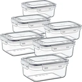 Centi Frischhaltedose transparent 23 x 17 x 10 cm 2,3 l 6-teiliges Set