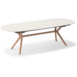 Sit Mobilia Ventura Gartentisch 160/220 x 95 cm Edelstahl Beton hell