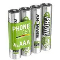 Telefon Akku AAA, 4 Stück, 500mAh 1,2V, DECT / Telefon EINHEITSGRÖSSE