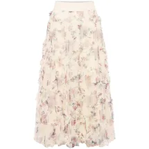 Zero Tüllrock Damen Floral Weiß/Pink 38
