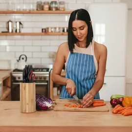 Relaxdays Messerblock braun, 1 St.