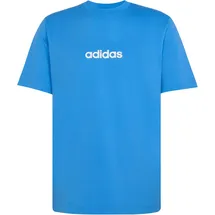adidas ESSENTIALS LINEAR SINGLE JERSEY blau XXL