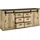 Home Affaire Sideboard HOME AFFAIRE "SHERWOOD", braun (old style hell dekor), B:201cm H:91cm T:43cm, Sideboards, Sideboard, modernes Holz Dekor, mit Scheunentorbeschlag aus Metall, Breite 201 cm