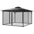 Vevor Moskitonetz für Pavillon 4 Stück 3,66 x 3,66 x 2,29 m Schwarz