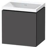 Duravit „L-Cube“ c-shaped Badmöbel-Set 450mm Graphit Matt Dekor × Graphit Matt Dekor