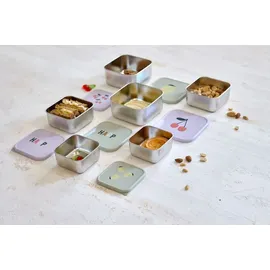 Lässig Snackbox Kinder 3er Set) Edelstahl Happy Fruits Cherry