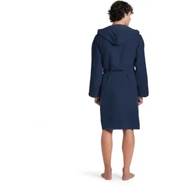 Arena Unisex Compact Microfiber Robe Mantel, blau - Navy-white - M
