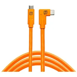Tether Tools TetherPro USB-C auf USB-C rechter Winkel orange