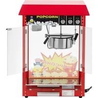 Royal Catering Popcornmaschine Popcornmaker Snack-Automat retro 5 - 6 kg/h (16 l/h) 150 / 180 °C0 rot -