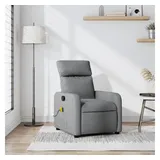 vidaXL Massagesessel Hellgrau Stoff