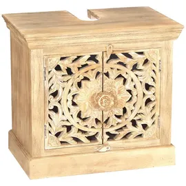 SIT Möbel Waschtischunterschrank 2 Türen 66 x 60 x 41 cm Natur