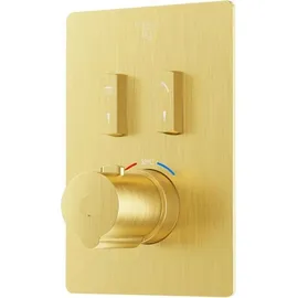Steinberg Serie 390 Fertigmontageset Unterputzthermostat Brushed Gold