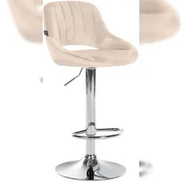CLP Barhocker Milet Samt creme