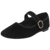Ital-Design ZaKoonaC Oxfords Schnürpumps für Damen mit Blockabsatz (Schwarz,38) - 38 EU